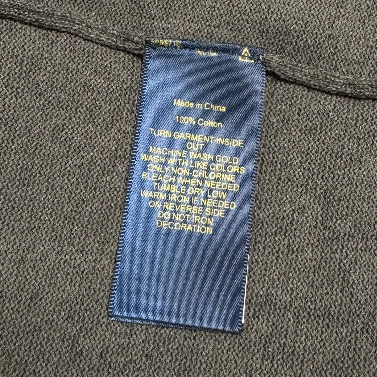 P220 M401#Ralph Lauren pony embroidered zipper sweater Color: black royal blue dark gray Size: M-XXL